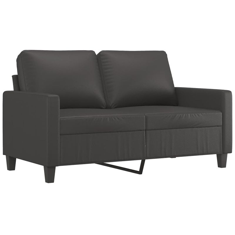 Casa si Gradina - Mobilier - Seturi de mobilier - Seturi living - Set de canapele cu perne, 3 piese, piele ecologica, gri, model 2 - Infinity.ro