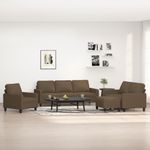 Casa si Gradina - Mobilier - Seturi de mobilier - Seturi living - Set de canapele cu perne, 4 piese, textil, maro, model 1 - Infinity.ro