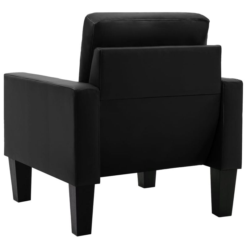 Casa si Gradina - Mobilier - Seturi de mobilier - Seturi living - Set de canapele, 2 piese, piele ecologica, negru, model 2 - Infinity.ro
