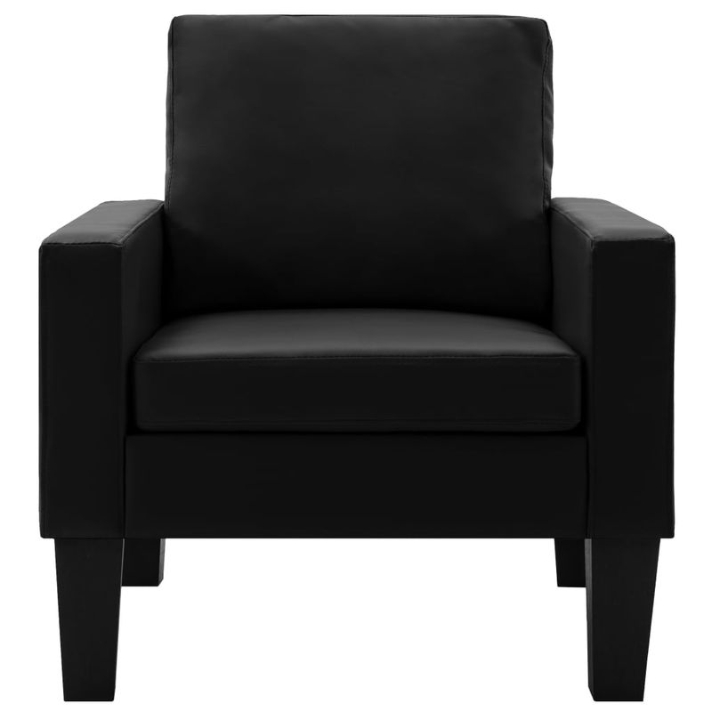 Casa si Gradina - Mobilier - Seturi de mobilier - Seturi living - Set de canapele, 2 piese, piele ecologica, negru, model 2 - Infinity.ro
