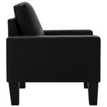 Casa si Gradina - Mobilier - Seturi de mobilier - Seturi living - Set de canapele, 2 piese, piele ecologica, negru, model 2 - Infinity.ro