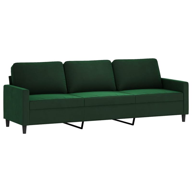 Casa si Gradina - Mobilier - Seturi de mobilier - Seturi living - Set de canapele cu perne, 4 piese, catifea, verde inchis, model 2 - Infinity.ro