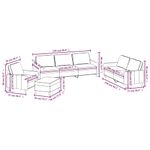 Casa si Gradina - Mobilier - Seturi de mobilier - Seturi living - Set de canapele cu perne, 4 piese, catifea, verde inchis, model 2 - Infinity.ro