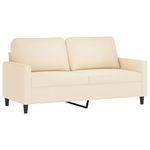 Casa si Gradina - Mobilier - Seturi de mobilier - Seturi living - Set de canapele cu perne, 4 piese, catifea, crem, model 2 - Infinity.ro