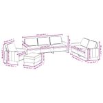 Casa si Gradina - Mobilier - Seturi de mobilier - Seturi living - Set de canapele cu perne, 4 piese, catifea, crem, model 2 - Infinity.ro