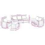 Casa si Gradina - Mobilier - Seturi de mobilier - Seturi living - Set de canapele cu perne, 4 piese, catifea, gri inchis, model 1 - Infinity.ro