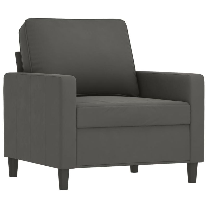 Casa si Gradina - Mobilier - Seturi de mobilier - Seturi living - Set de canapele cu perne, 4 piese, catifea, gri inchis, model 1 - Infinity.ro