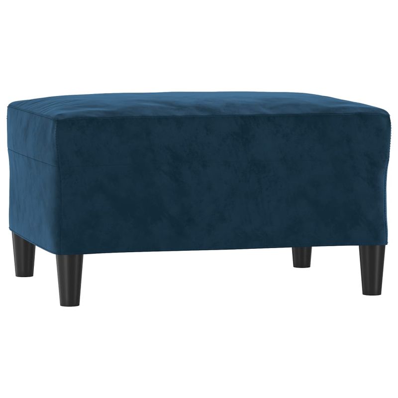 Casa si Gradina - Mobilier - Seturi de mobilier - Seturi living - Set de canapele cu perne, 4 piese, catifea, albastru, model 2 - Infinity.ro