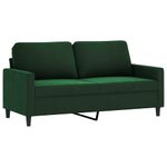 Casa si Gradina - Mobilier - Seturi de mobilier - Seturi living - Set de canapele cu perne, 3 piese, catifea, verde inchis, model 4 - Infinity.ro