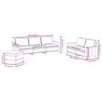 Casa si Gradina - Mobilier - Seturi de mobilier - Seturi living - Set de canapele cu perne, 3 piese, catifea, verde inchis, model 4 - Infinity.ro