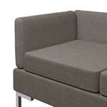 Casa si Gradina - Mobilier - Seturi de mobilier - Seturi living - Set de canapele, 4 piese, textil, gri taupe, model 2 - Infinity.ro