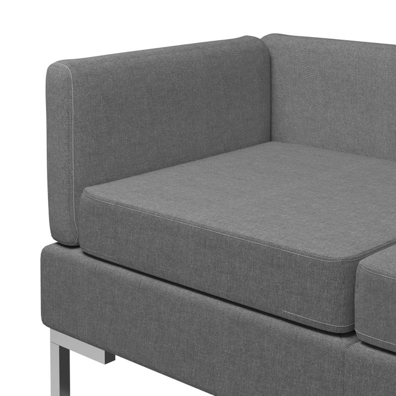 Casa si Gradina - Mobilier - Seturi de mobilier - Seturi living - Set de canapele, 4 piese, textil, gri inchis, model 3 - Infinity.ro