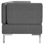 Casa si Gradina - Mobilier - Seturi de mobilier - Seturi living - Set de canapele, 4 piese, textil, gri inchis, model 3 - Infinity.ro