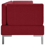 Casa si Gradina - Mobilier - Seturi de mobilier - Seturi living - Set de canapele, 3 piese, textil, rosu vin, model 1 - Infinity.ro