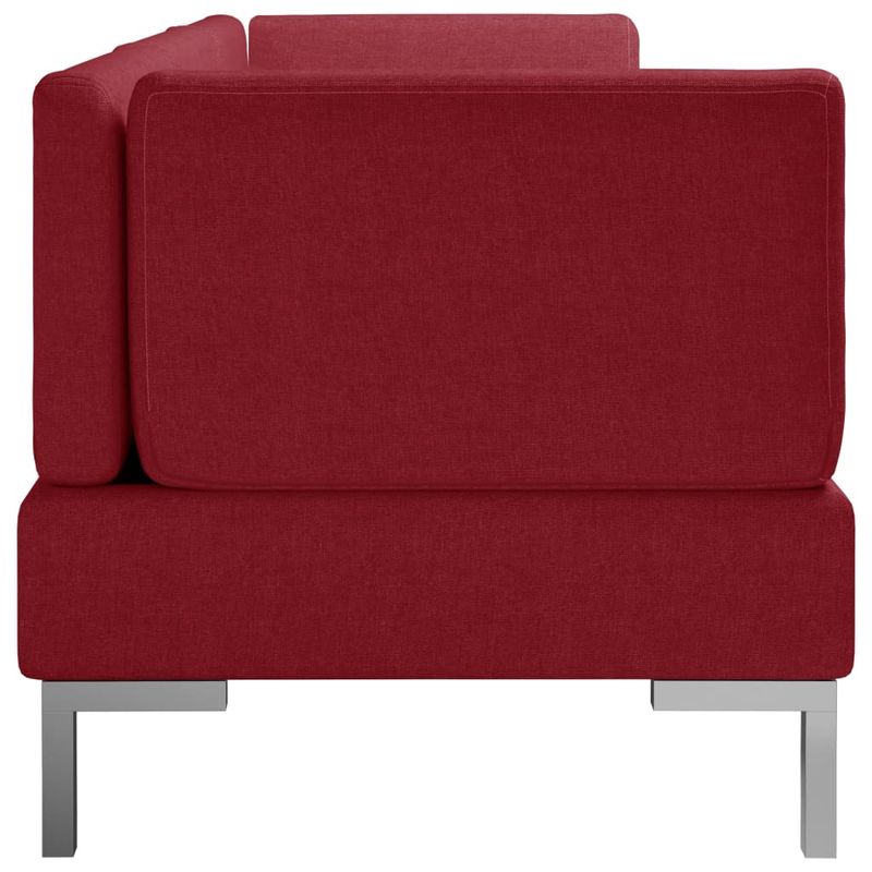Casa si Gradina - Mobilier - Seturi de mobilier - Seturi living - Set de canapele, 3 piese, textil, rosu vin, model 1 - Infinity.ro