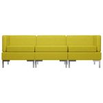Casa si Gradina - Mobilier - Seturi de mobilier - Seturi living - Set de canapele, 3 piese, textil, galben, model 2 - Infinity.ro