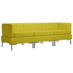 Casa si Gradina - Mobilier - Seturi de mobilier - Seturi living - Set de canapele, 3 piese, textil, galben, model 2 - Infinity.ro