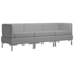 Casa si Gradina - Mobilier - Seturi de mobilier - Seturi living - Set de canapele, 3 piese, textil, gri deschis, model 2 - Infinity.ro