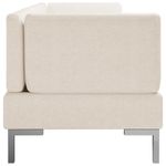 Casa si Gradina - Mobilier - Seturi de mobilier - Seturi living - Set de canapele, 3 piese, textil, crem, model 2 - Infinity.ro