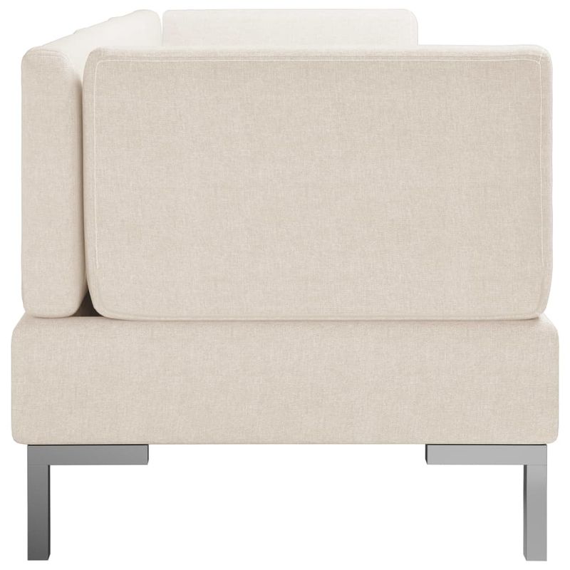 Casa si Gradina - Mobilier - Seturi de mobilier - Seturi living - Set de canapele, 3 piese, textil, crem, model 2 - Infinity.ro