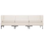 Casa si Gradina - Mobilier - Seturi de mobilier - Seturi living - Set de canapele, 3 piese, textil, crem, model 2 - Infinity.ro