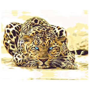 Set pictura pe numere Privire de leopard 1125