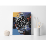 Jucarii, Copii si Bebe - Jucarii si jocuri - Jucarii & jocuri educative - Seturi pictura si desen - Set pictura pe numere Moneda Bitcoin 2928, panza bumbac pe rama lemn, 90 x 120 cm - Infinity.ro