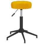 Casa si Gradina - Mobilier - Scaune si fotolii - Scaune - Scaun de bucatarie pivotant, catifea, galben mustar, model 20 - Infinity.ro