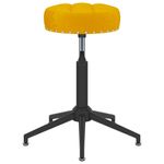 Casa si Gradina - Mobilier - Scaune si fotolii - Scaune - Scaun de bucatarie pivotant, catifea, galben mustar, model 20 - Infinity.ro