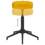 Casa si Gradina - Mobilier - Scaune si fotolii - Scaune - Scaun de bucatarie pivotant, catifea, galben mustar, model 20 - Infinity.ro
