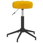 Casa si Gradina - Mobilier - Scaune si fotolii - Scaune - Scaun de bucatarie pivotant, catifea, galben mustar, model 20 - Infinity.ro