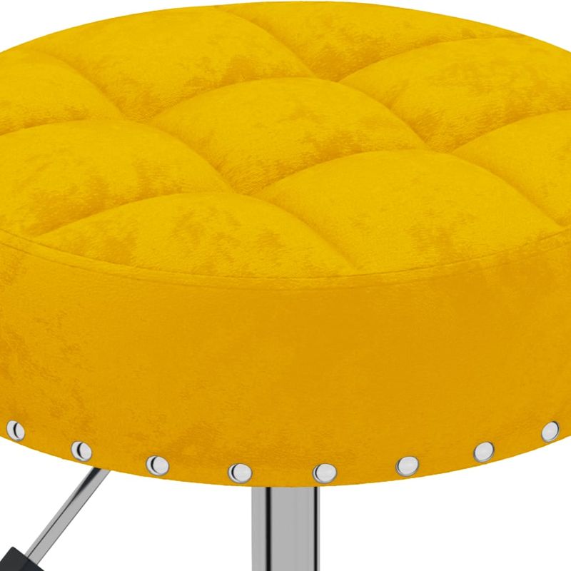 Casa si Gradina - Mobilier - Scaune si fotolii - Scaune - Scaun de bucatarie pivotant, catifea, galben mustar, model 20 - Infinity.ro