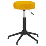 Casa si Gradina - Mobilier - Scaune si fotolii - Scaune - Scaun de bucatarie pivotant, catifea, galben mustar, model 20 - Infinity.ro