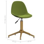 Casa si Gradina - Mobilier - Scaune si fotolii - Scaune - Scaun de bucatarie pivotant, catifea, verde deschis, model 43 - Infinity.ro