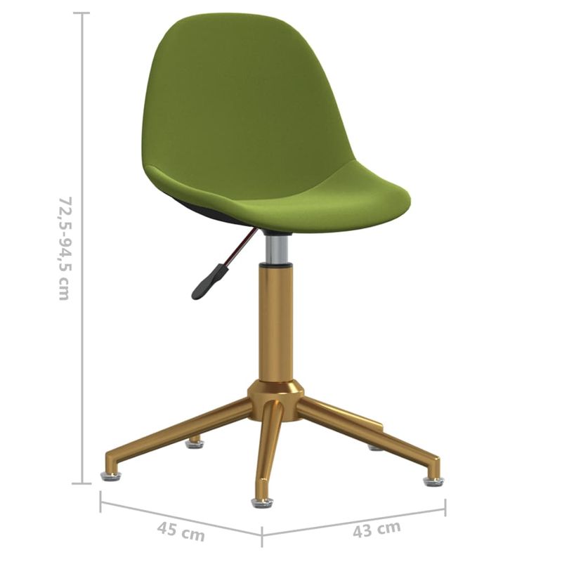 Casa si Gradina - Mobilier - Scaune si fotolii - Scaune - Scaun de bucatarie pivotant, catifea, verde deschis, model 43 - Infinity.ro