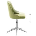 Casa si Gradina - Mobilier - Scaune si fotolii - Scaune - Scaun de bucatarie pivotant, catifea, verde deschis, model 5 - Infinity.ro