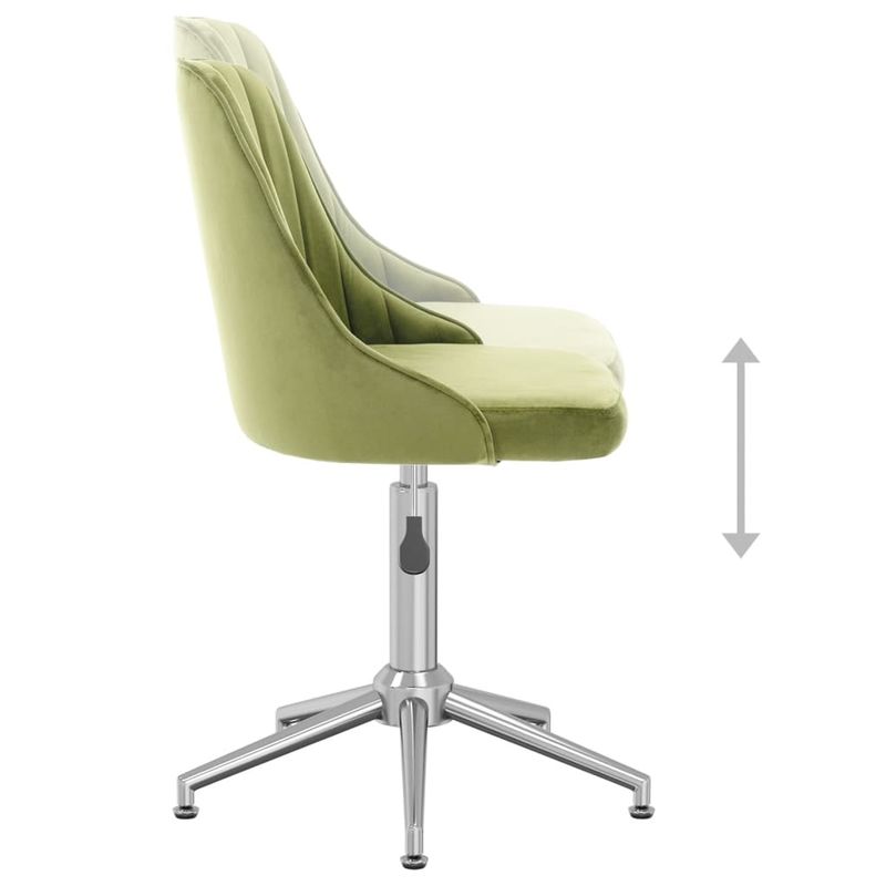 Casa si Gradina - Mobilier - Scaune si fotolii - Scaune - Scaun de bucatarie pivotant, catifea, verde deschis, model 5 - Infinity.ro