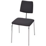 Casa si Gradina - Mobilier - Scaune si fotolii - Scaune - Scaun de bucatarie, 2 buc., material textil, negru - Infinity.ro