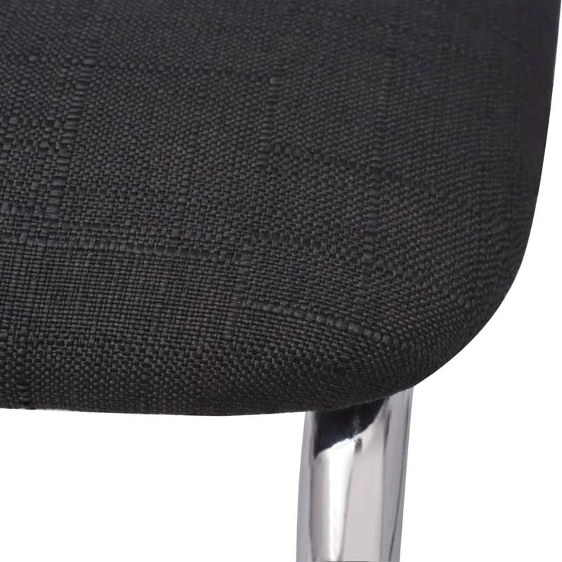 Casa si Gradina - Mobilier - Scaune si fotolii - Scaune - Scaun de bucatarie, 2 buc., material textil, negru - Infinity.ro