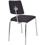 Casa si Gradina - Mobilier - Scaune si fotolii - Scaune - Scaun de bucatarie, 2 buc., material textil, negru - Infinity.ro