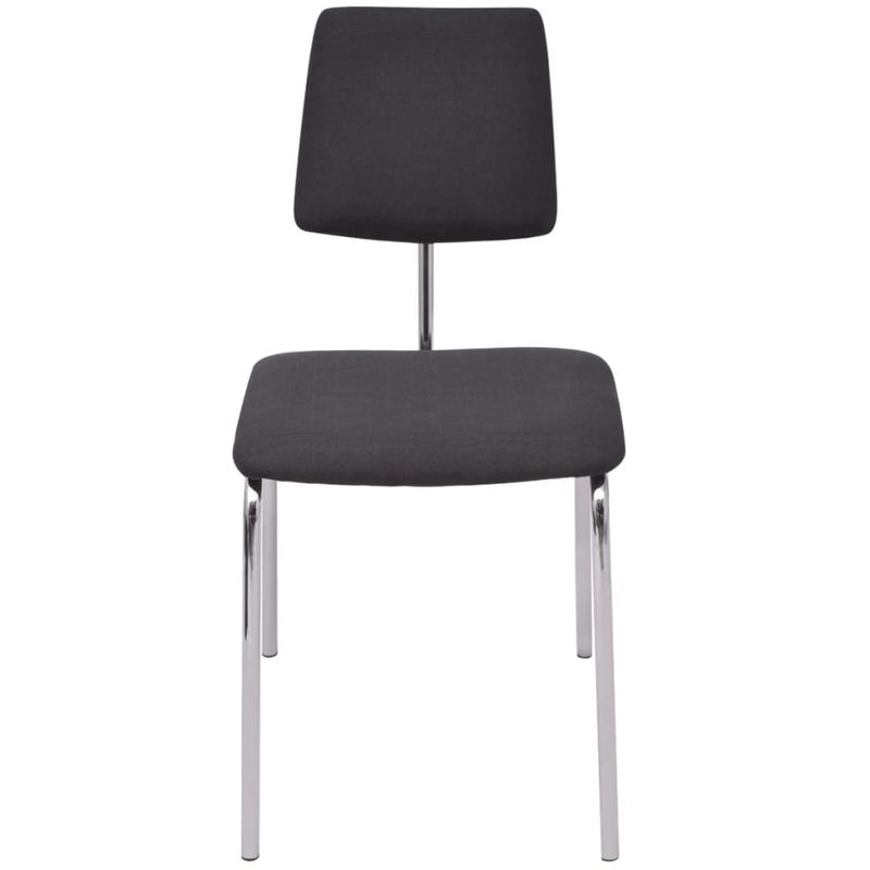 Casa si Gradina - Mobilier - Scaune si fotolii - Scaune - Scaun de bucatarie, 2 buc., material textil, negru - Infinity.ro