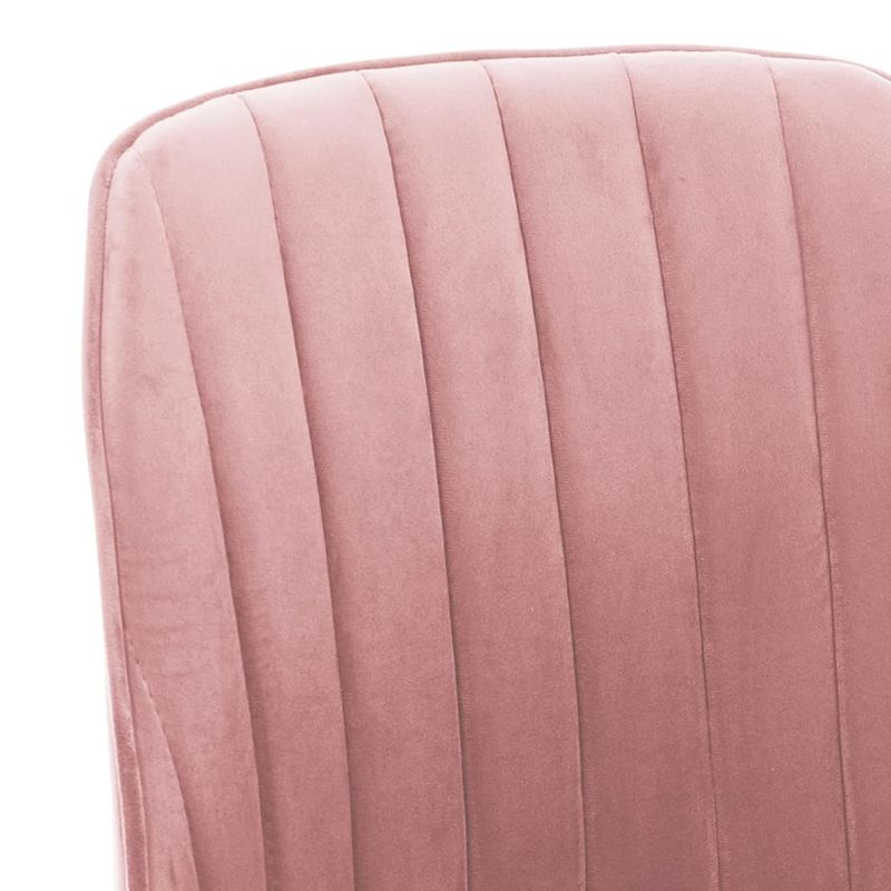 Casa si Gradina - Mobilier - Scaune si fotolii - Scaune - Scaun de bucatarie pivotant, catifea, roz, model 2 - Infinity.ro