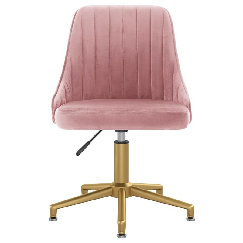 Casa si Gradina - Mobilier - Scaune si fotolii - Scaune - Scaun de bucatarie pivotant, catifea, roz, model 2 - Infinity.ro