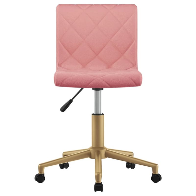 Casa si Gradina - Mobilier - Scaune si fotolii - Scaune - Scaun de bucatarie pivotant, catifea, roz, model 4 - Infinity.ro
