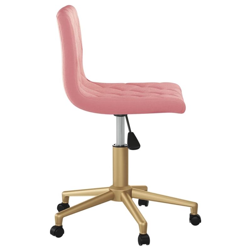 Casa si Gradina - Mobilier - Scaune si fotolii - Scaune - Scaun de bucatarie pivotant, catifea, roz, model 4 - Infinity.ro