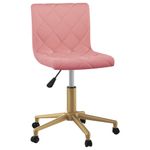 Casa si Gradina - Mobilier - Scaune si fotolii - Scaune - Scaun de bucatarie pivotant, catifea, roz, model 4 - Infinity.ro