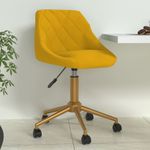 Casa si Gradina - Mobilier - Scaune si fotolii - Scaune - Scaun de bucatarie pivotant, catifea, galben mustar, model 16 - Infinity.ro