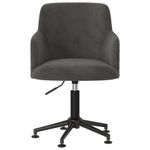 Casa si Gradina - Mobilier - Scaune si fotolii - Scaune - Scaun de bucatarie pivotant, 6 buc., catifea, gri inchis, model 1 - Infinity.ro