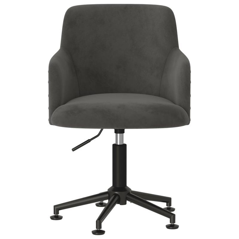 Casa si Gradina - Mobilier - Scaune si fotolii - Scaune - Scaun de bucatarie pivotant, 6 buc., catifea, gri inchis, model 1 - Infinity.ro