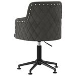 Casa si Gradina - Mobilier - Scaune si fotolii - Scaune - Scaun de bucatarie pivotant, 6 buc., catifea, gri inchis, model 1 - Infinity.ro